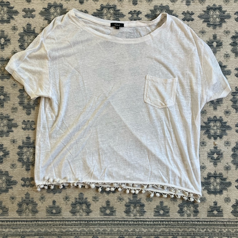 Rails white t-shirt size m